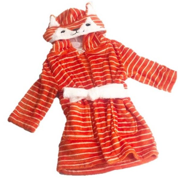 NWT Cat & Jack 2T/3T Unisex Hooded Fox Bath Robe - Picture 2 of 9